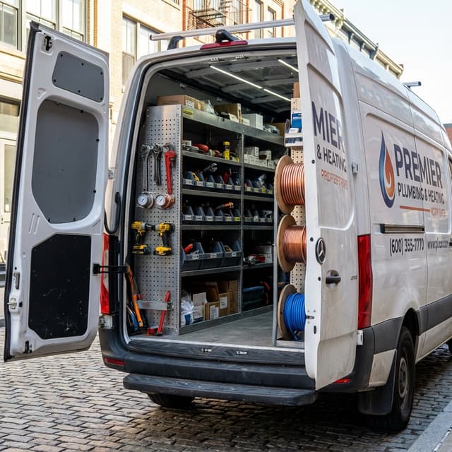 Camionnette intervention plombier