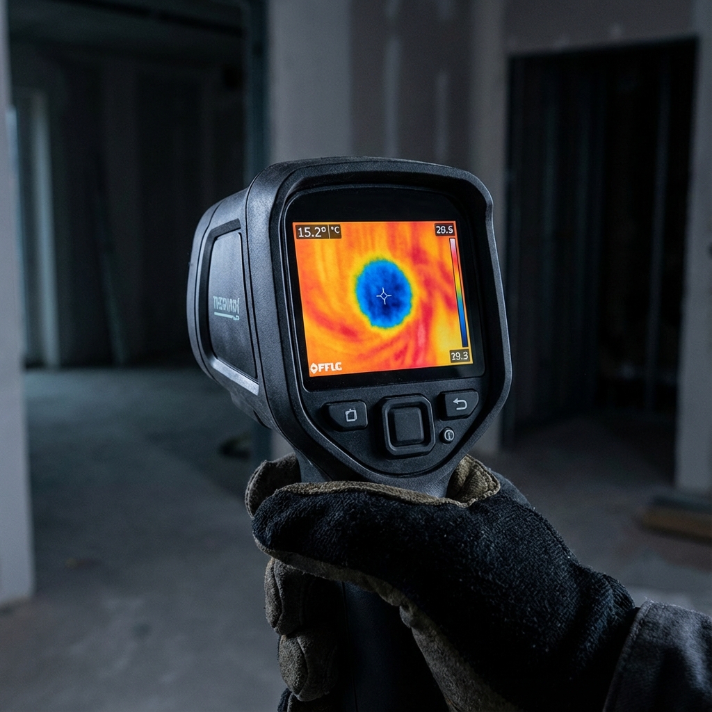 Caméra thermique détection fuite eau
